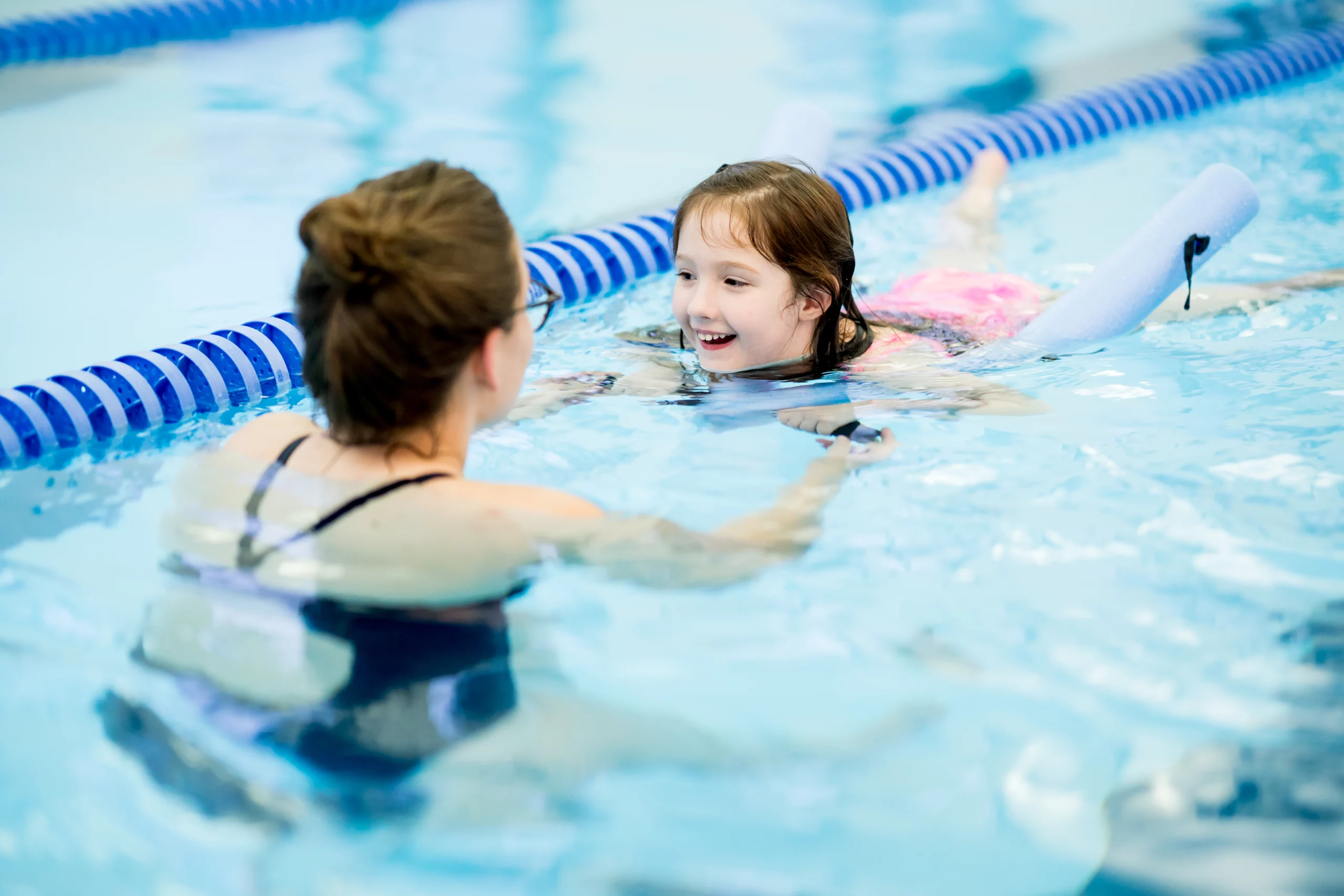 Wheaton Sport Center child learning to swim