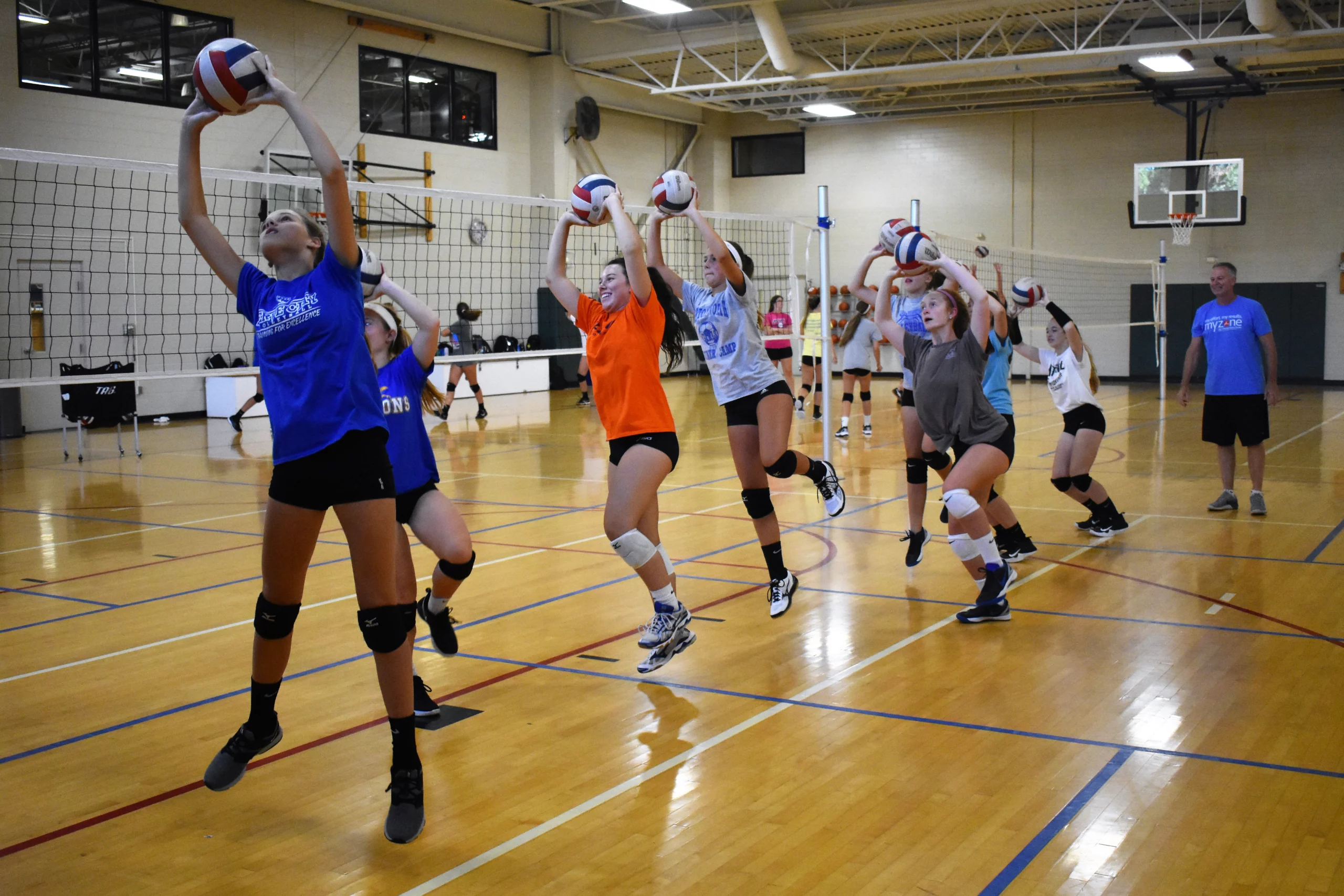 Wheaton Sport Center volleyball camp with Coach Mike Lynch