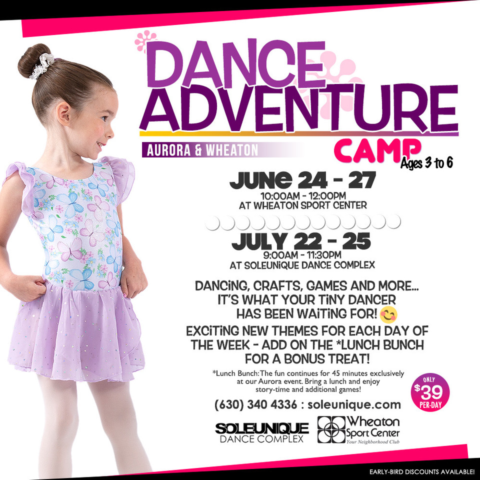 Wheaton Sport Center SUDC Dance Adventure Camp June 24-27