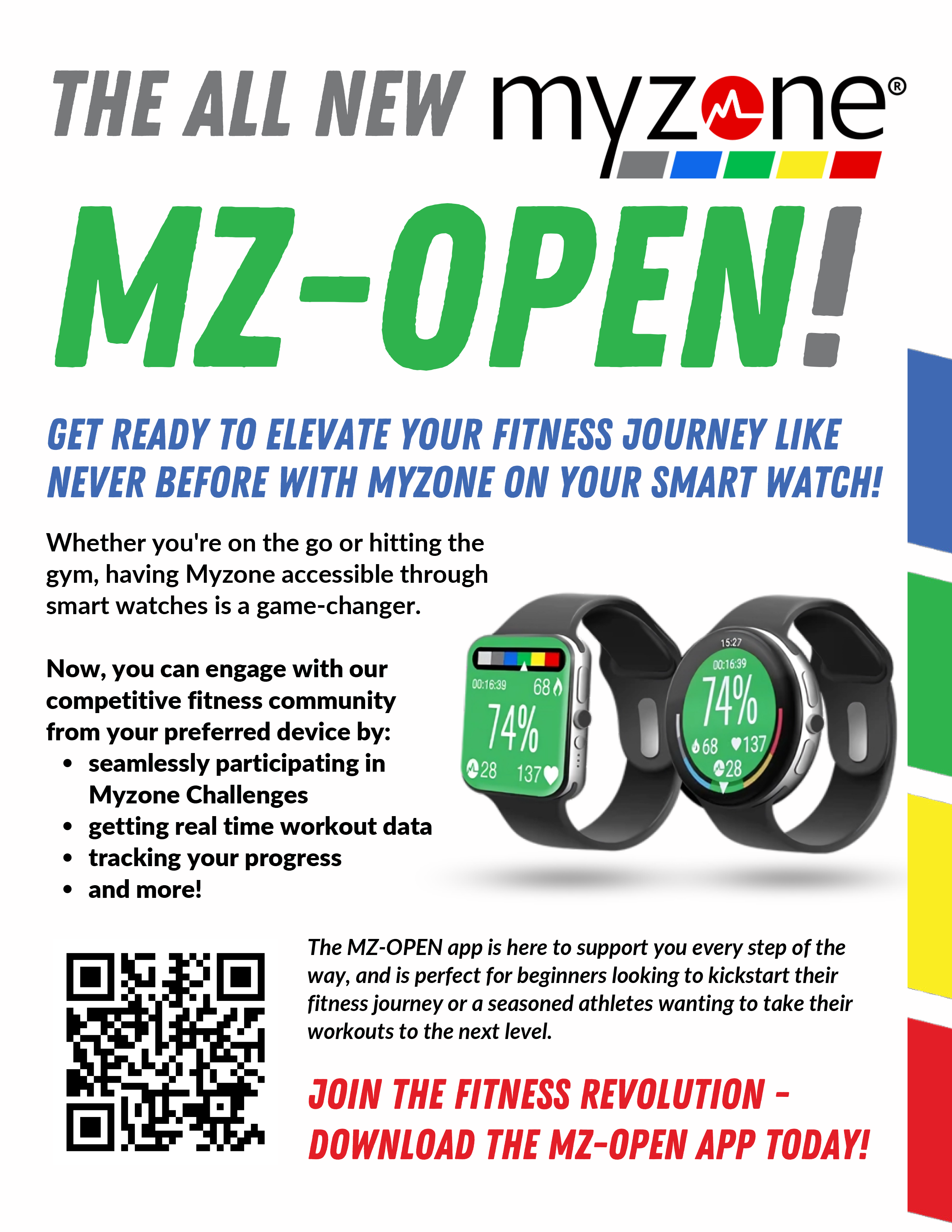 Wheaton Sport Center Fitness Promos - MZ Open. Use MyZone with your Smart Watch!