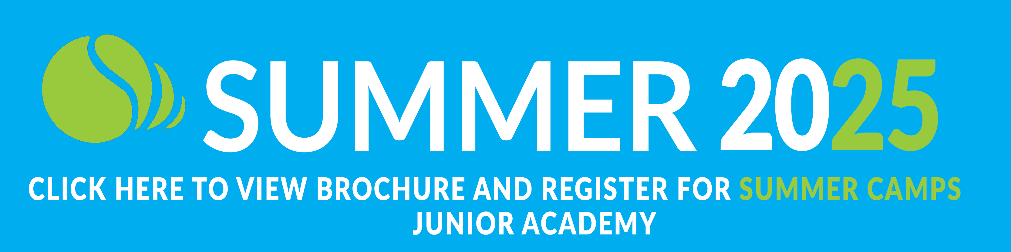 Junior academy tennis SUMMER header