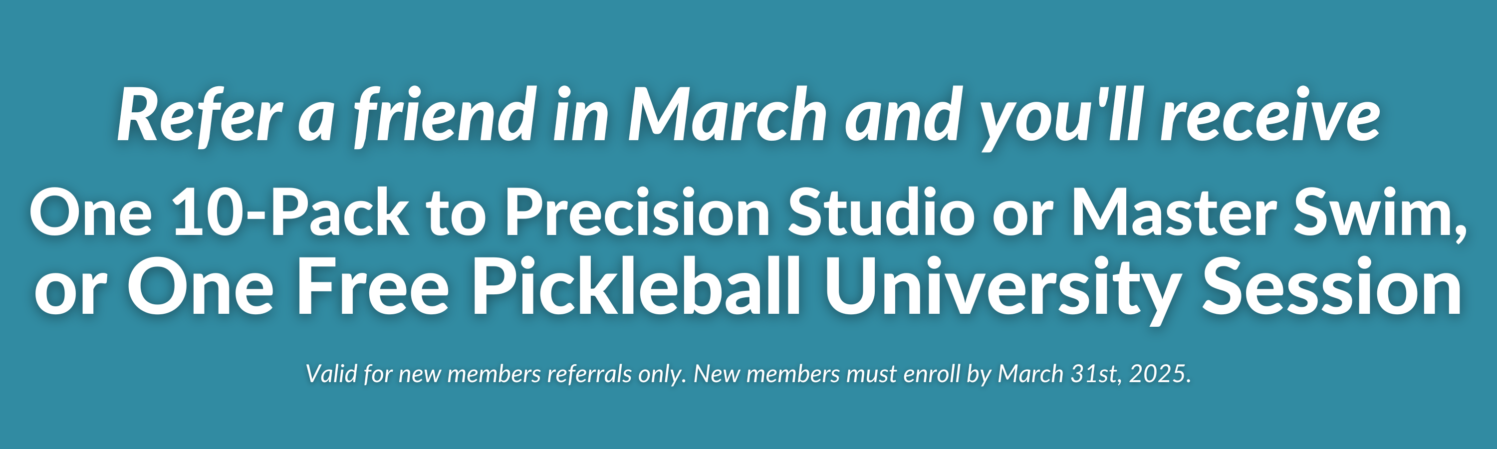Wheaton Sport Center March 2025 Refer a Friend