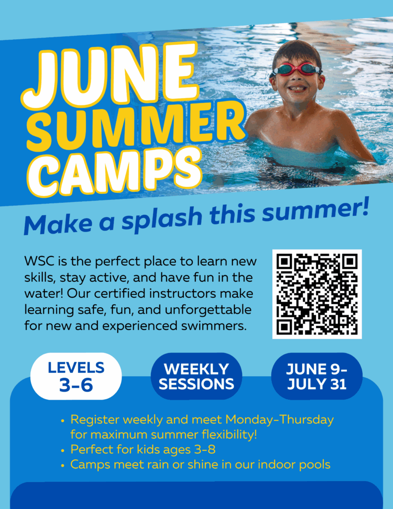 Wheaton Sport Center Aquatics Promos - June Summer Camps