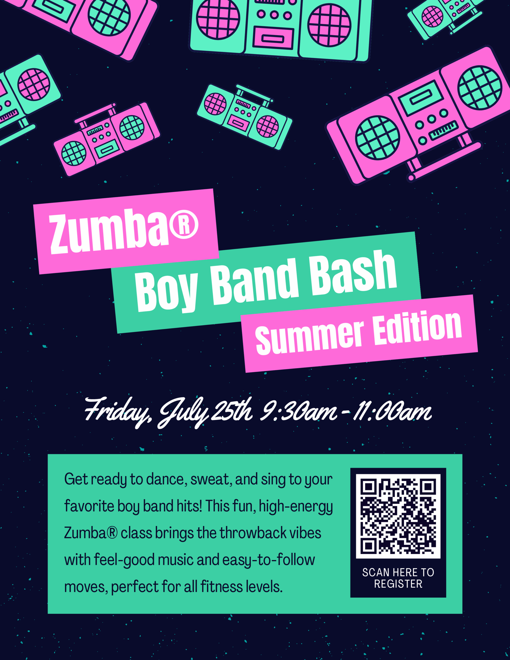 Wheaton Sport Center Group Fitness-BoyBandZumba