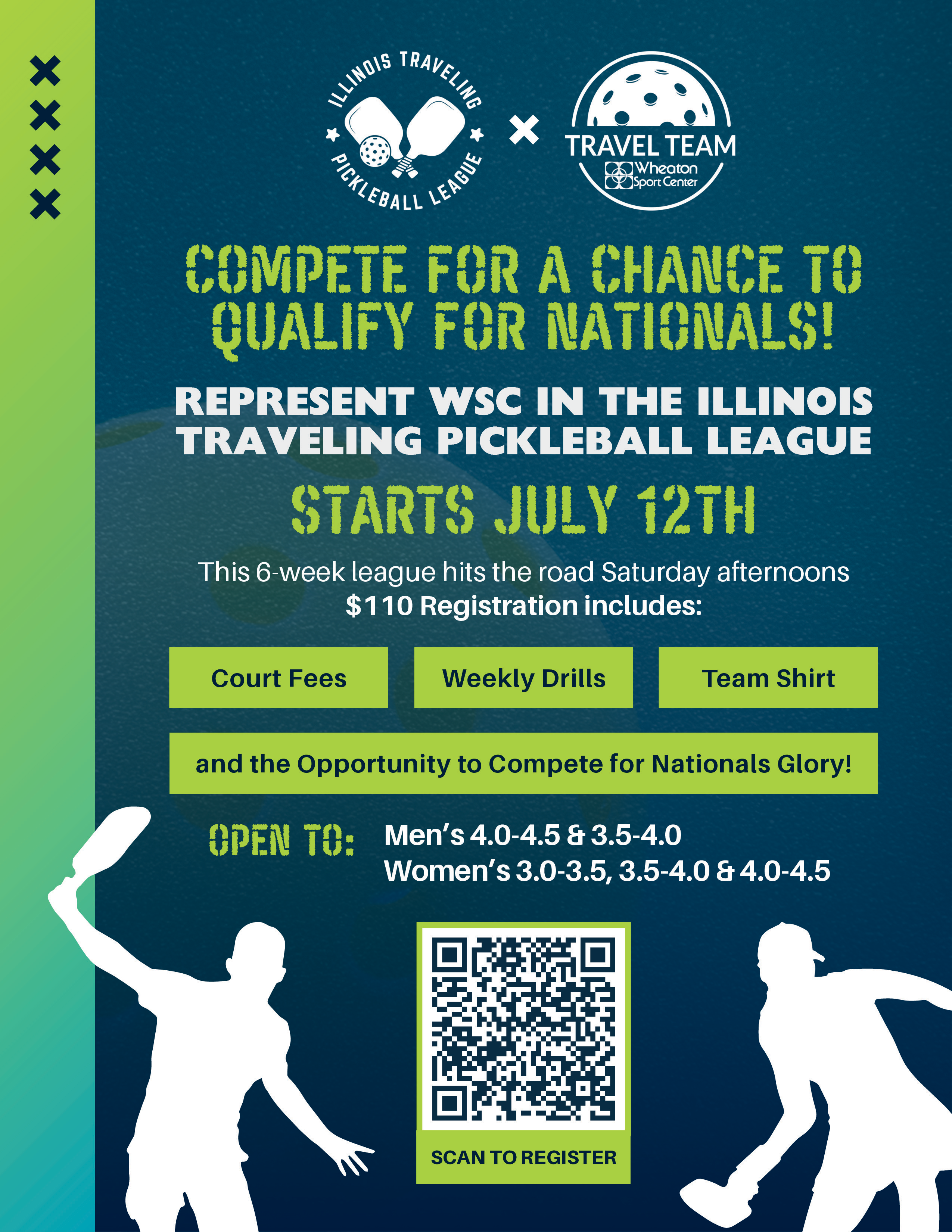 Wheaton Sport Center PB Travel League Flyer