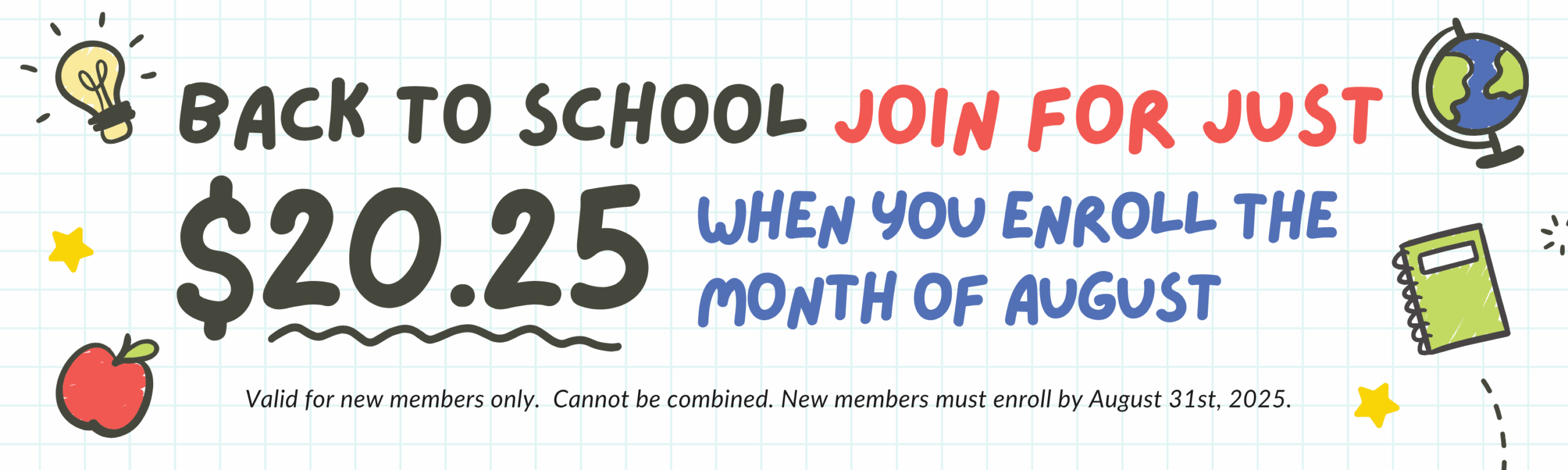 Wheaton Sport Center August Enrollment Promo