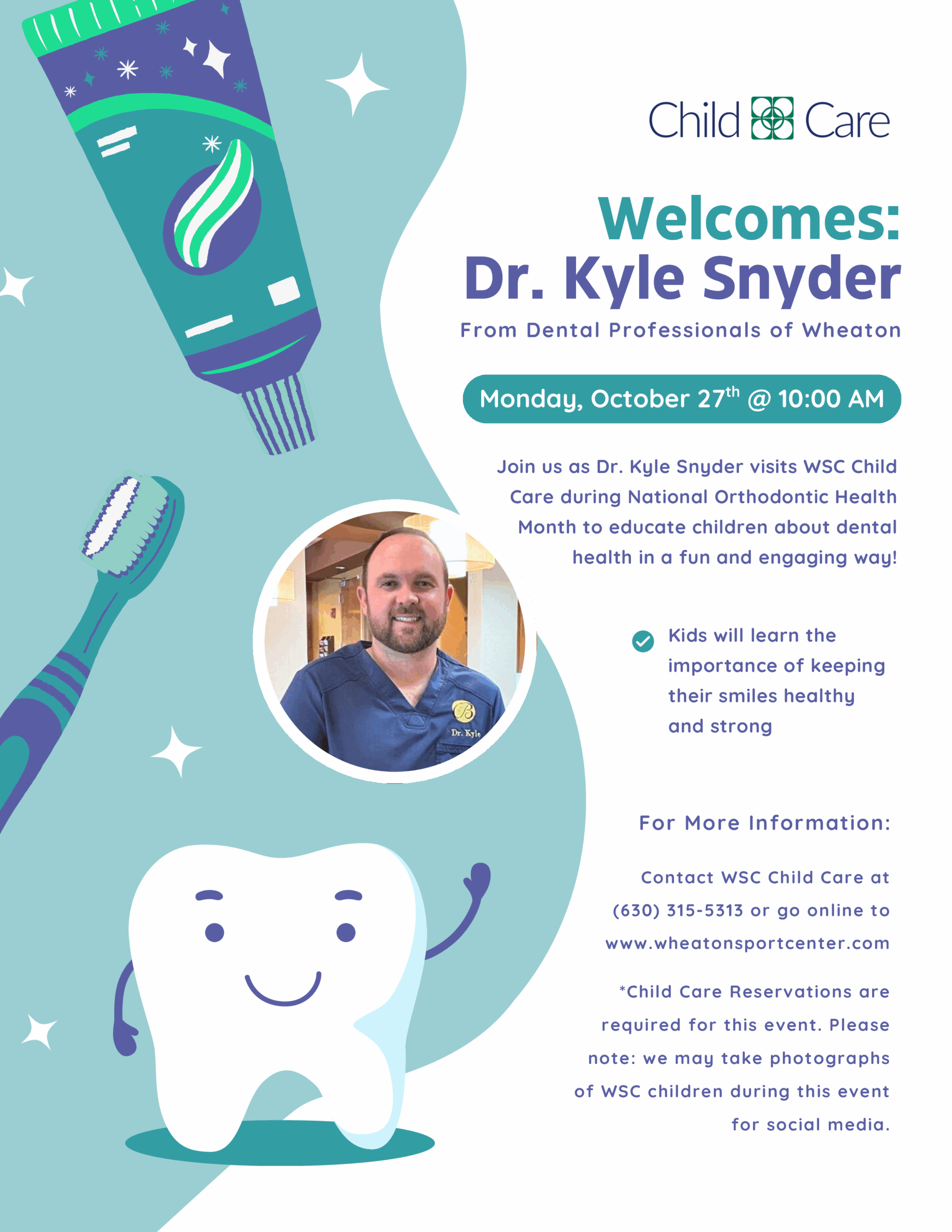 Wheaton Sport Center Child Care Dr. Kyle Snyder Dentist