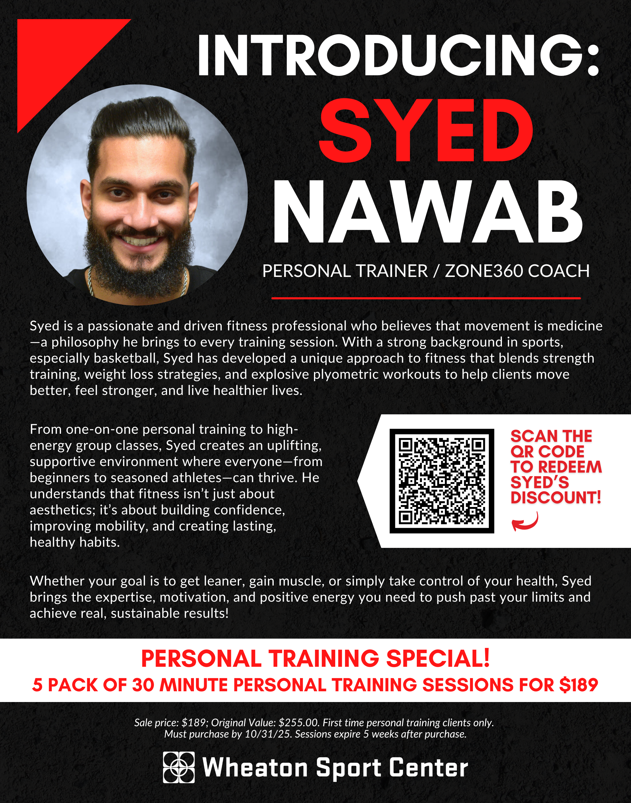 Wheaton Sport Center Syed Fitness Promo