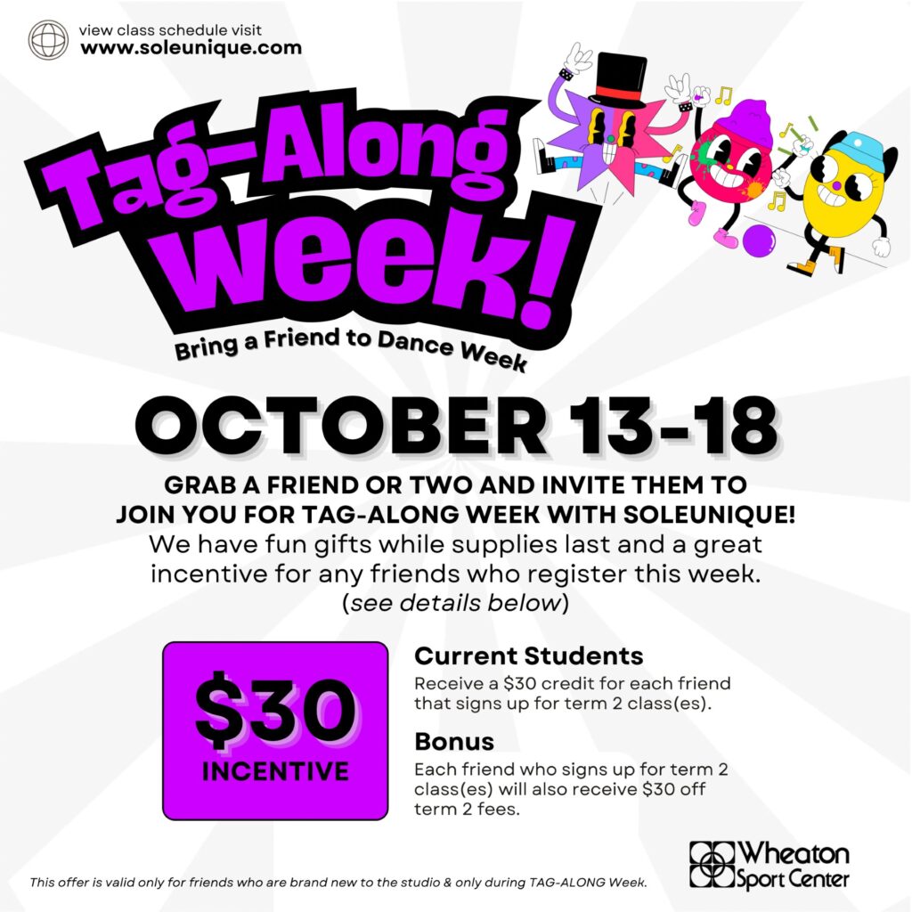 Wheaton Sport Center Tag a Long SUDC Oct 13-18