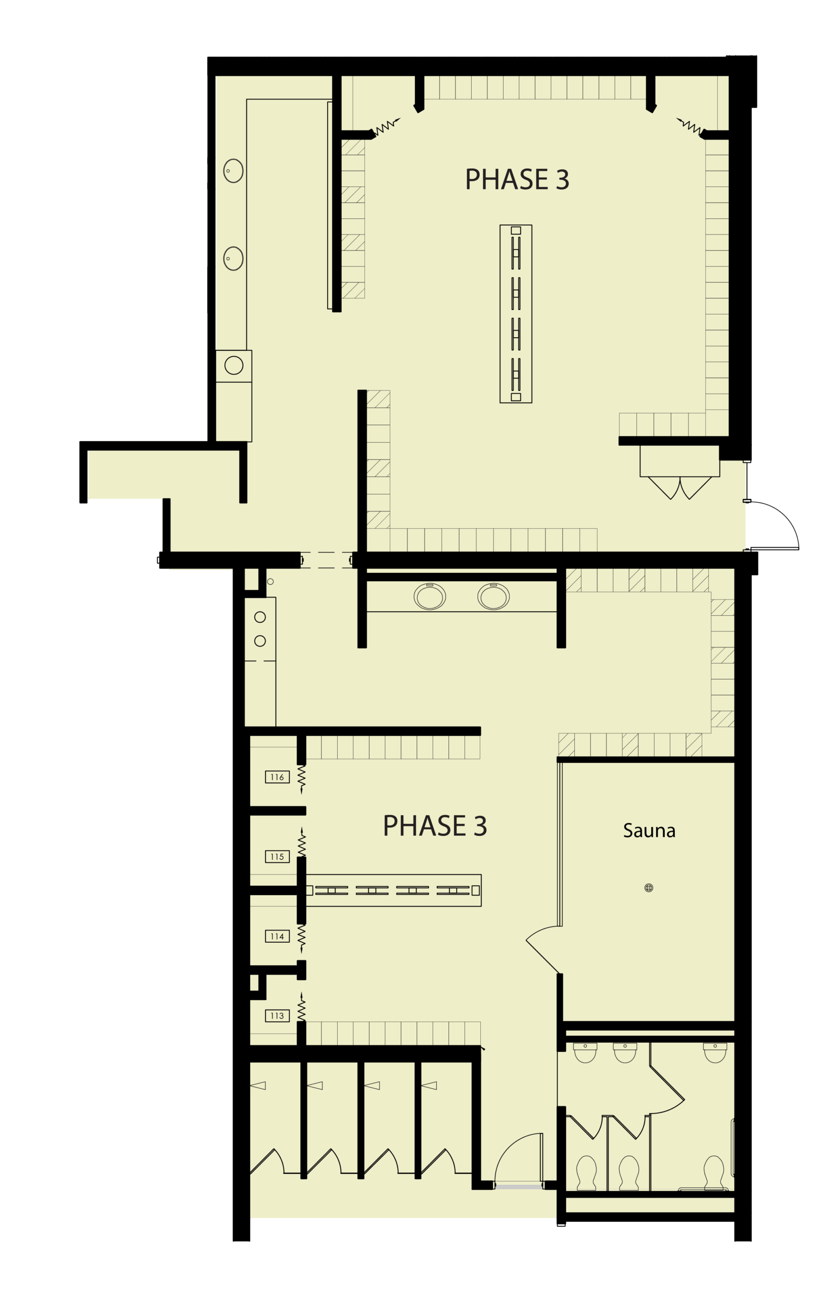 Wheaton Sport Center 11.17 Womens Locker Room