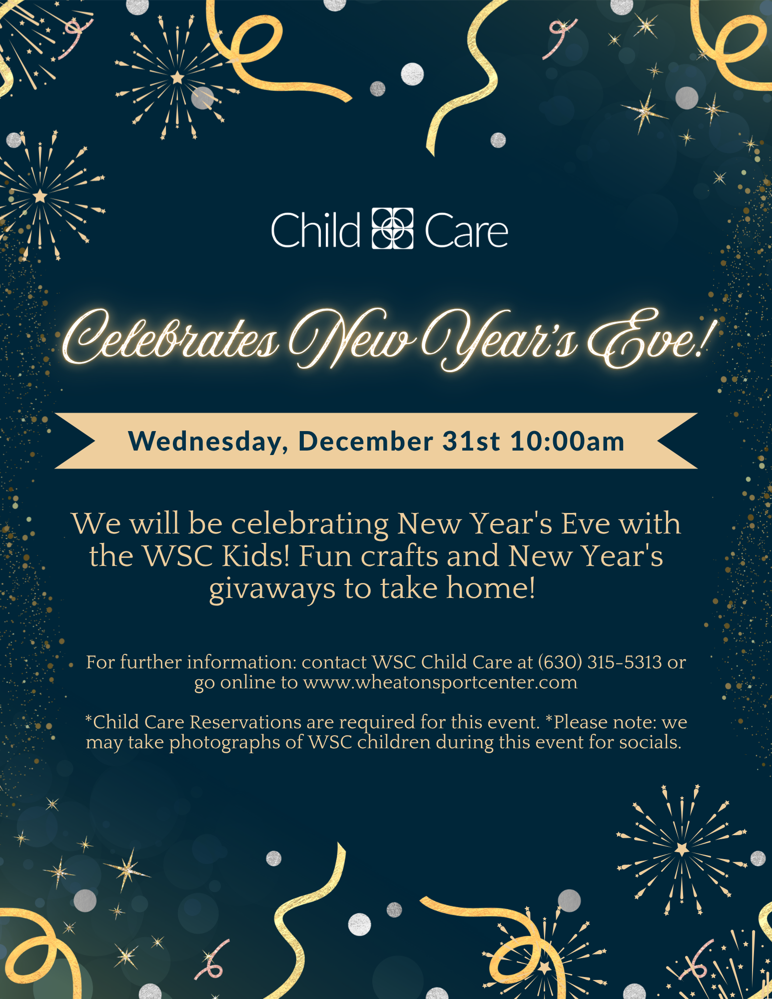 Wheaton Sport Center Child care New Year