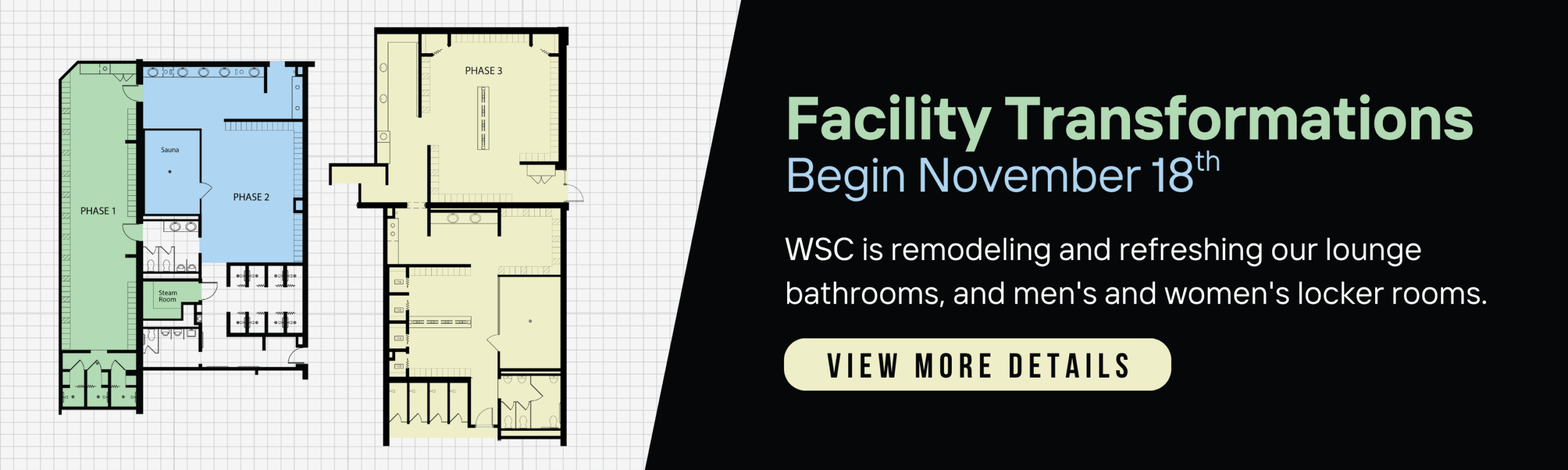 Wheaton Sport Center Locker Room Renovation Web Banner