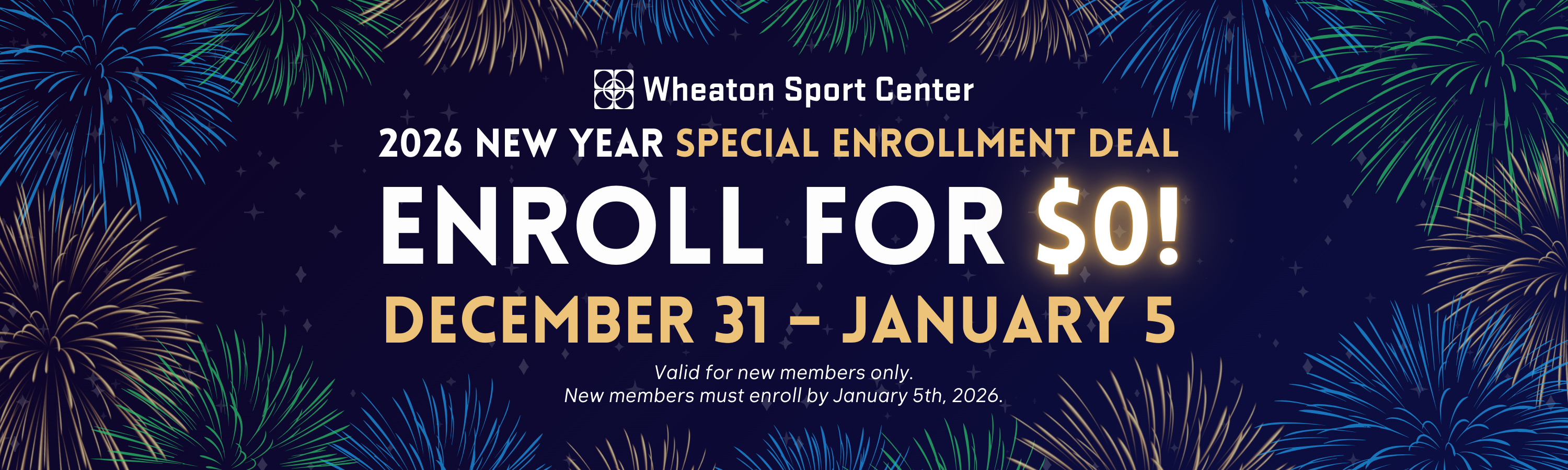 Wheaton Sport Center Jan 26 Enrollment