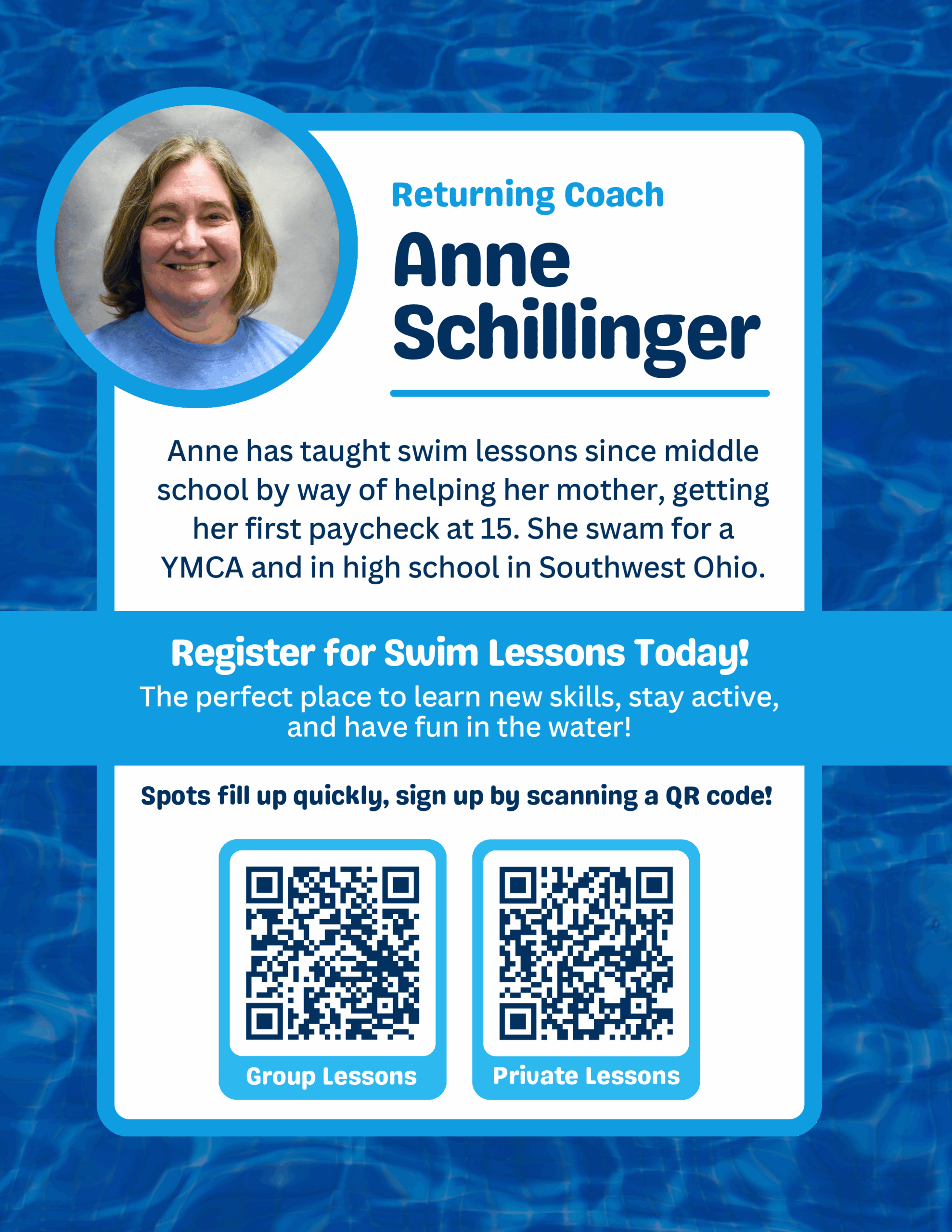 Wheaton Sport Center Aquatics Promo Anne Schillinger