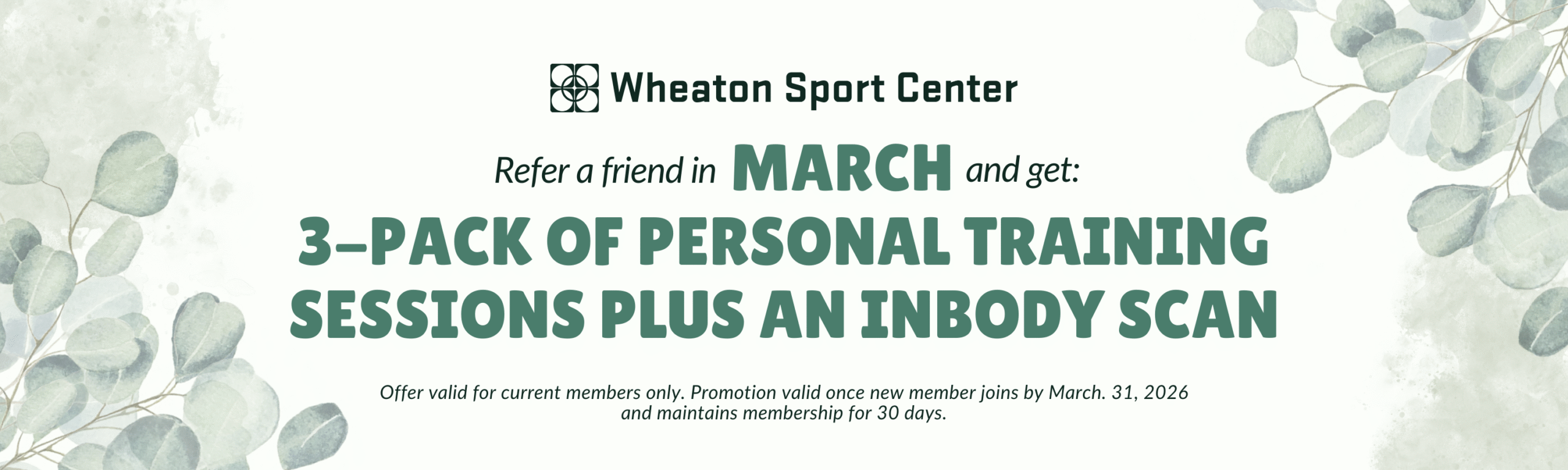 Wheaton Sport Center March Referral