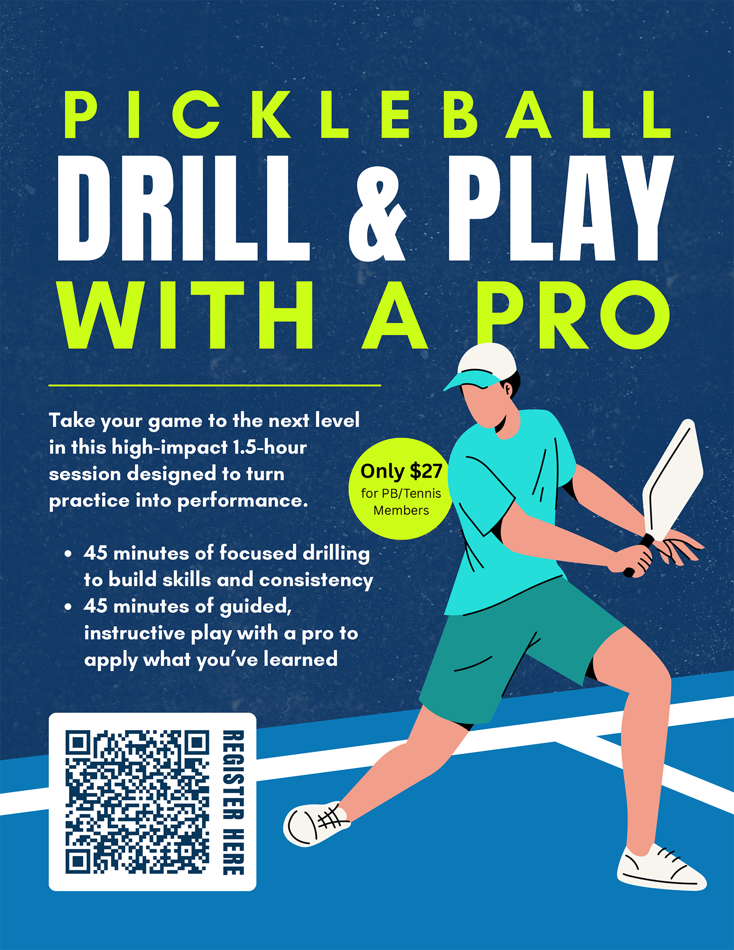 Wheaton Sport Center Pickaleball Drill & Play with a Pro