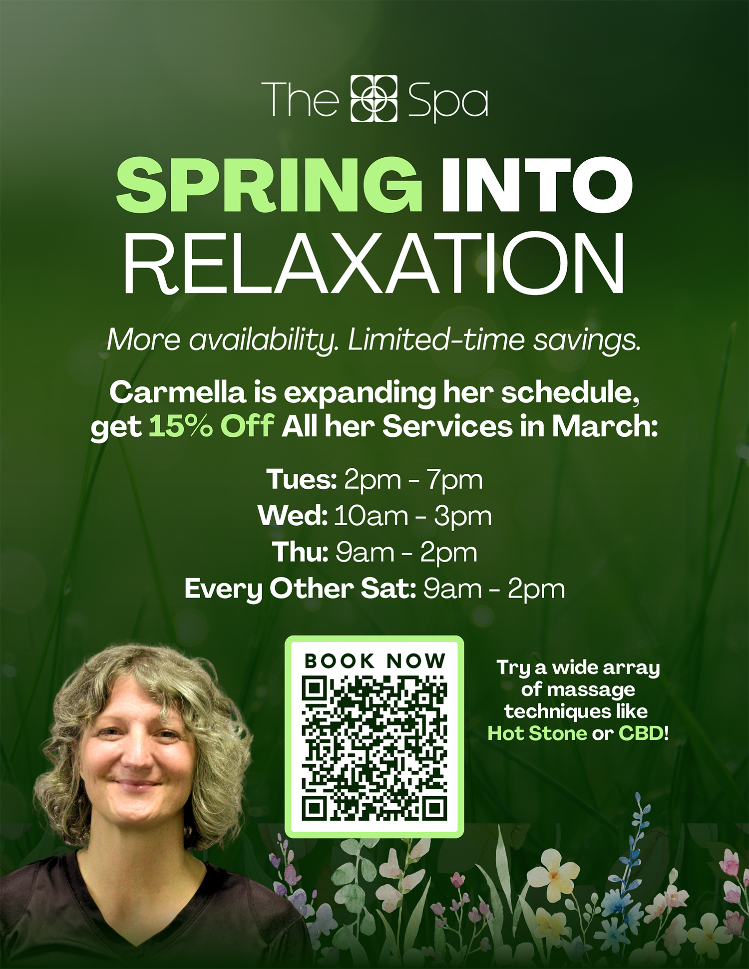 Wheaton Sport Center Spa Promos March Massage Discount Carmella