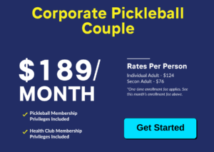 Wheaton Sport Center Corporate Pickleball Couple