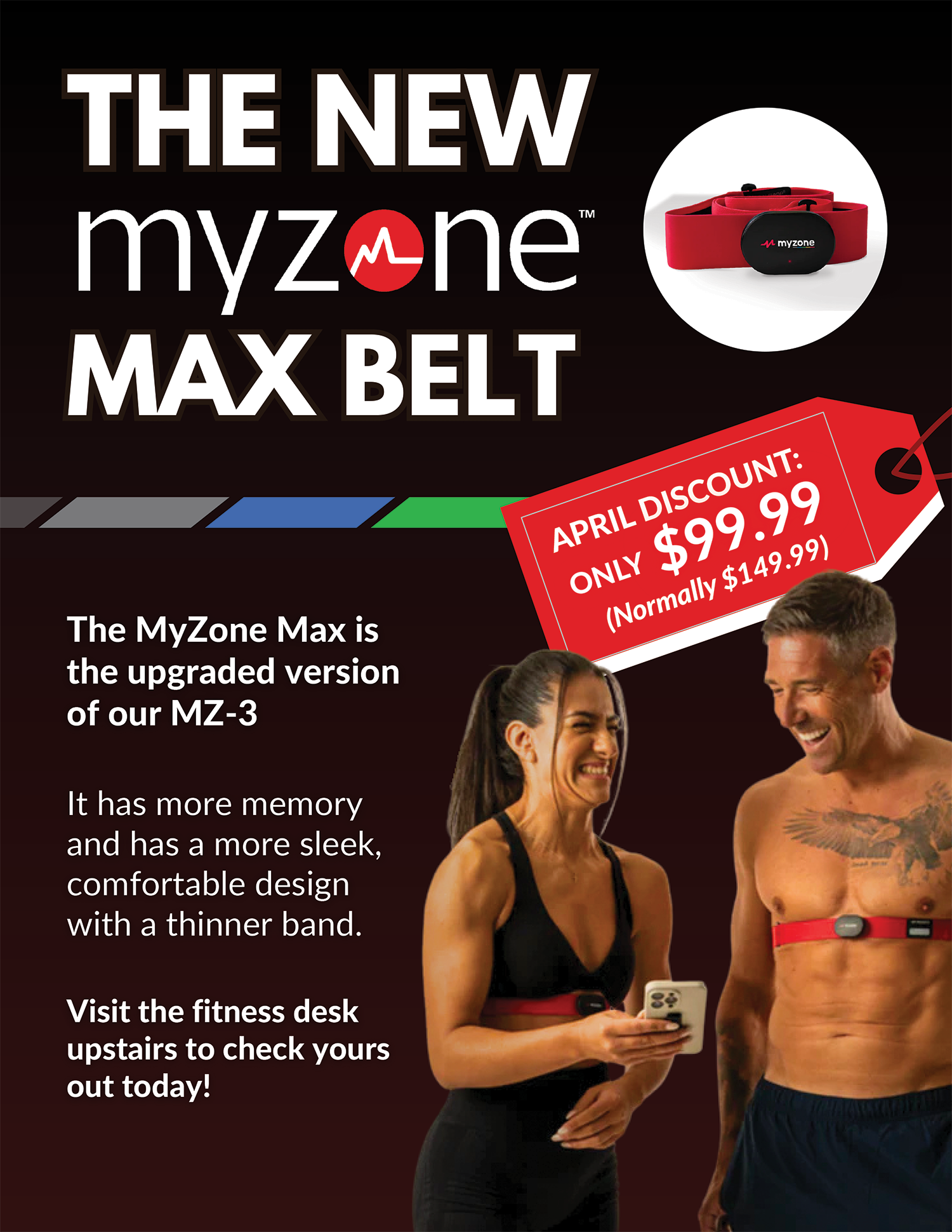 Wheaton Sport Center Fitness MyZone Max Belt April 2026