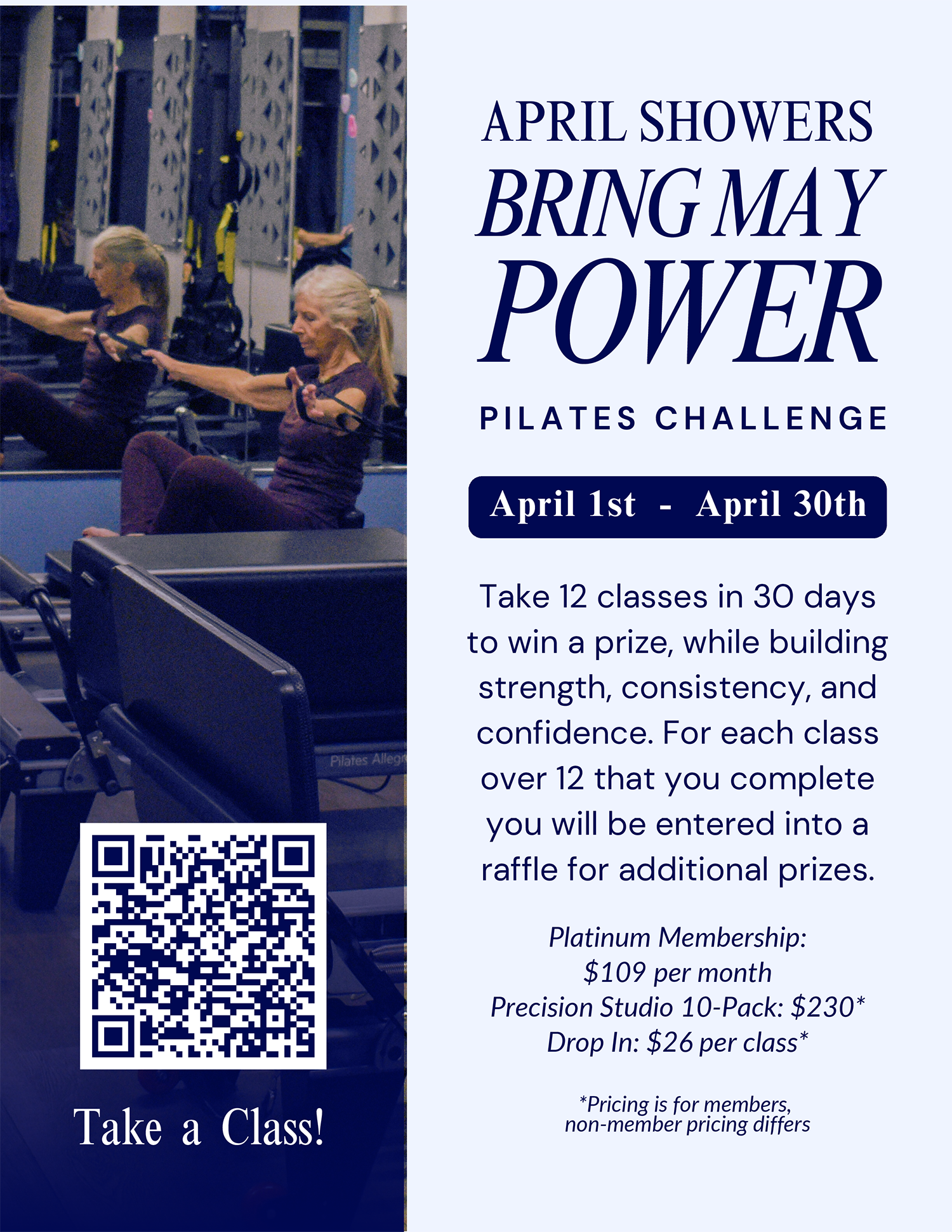 Wheaton Sport Center Pilates Challenge April