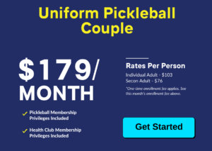 Wheaton Sport Center Uniform Pickleball Couple