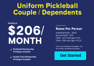 Wheaton Sport Center Uniform Pickleball Couple Dependents