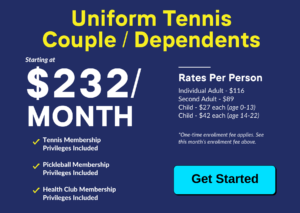 Wheaton Sport Center Uniform Tennis Couple Dependents