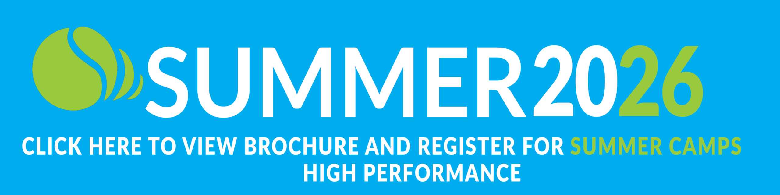 Wheaton Sport Center High Performance tennis summer header