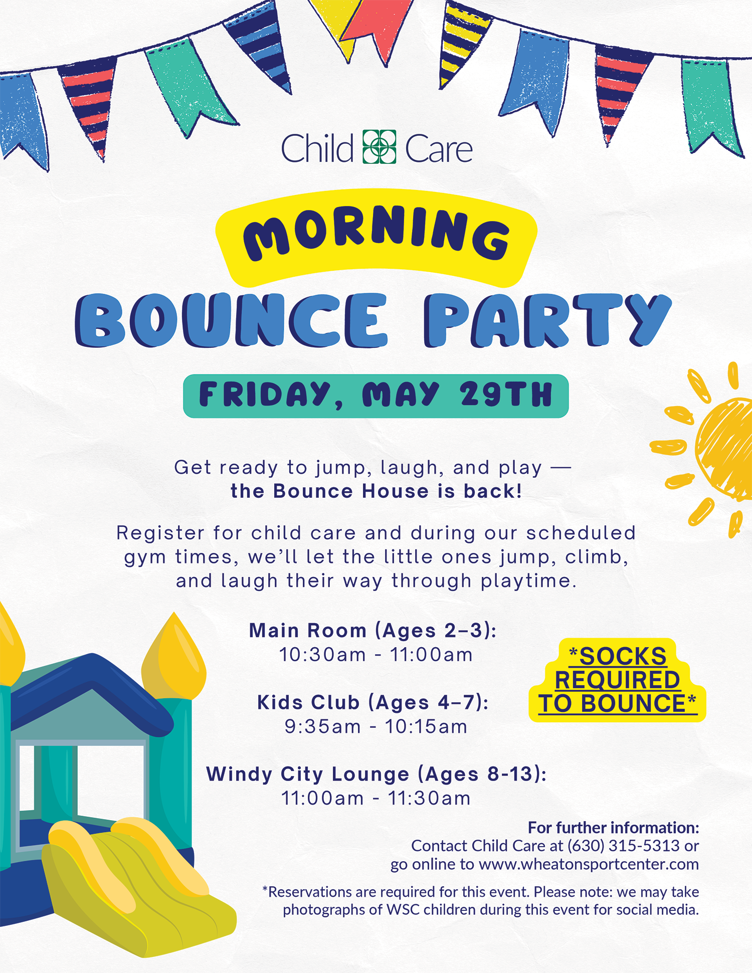 Wheaton Sport Center Child Care May 29 Boune House