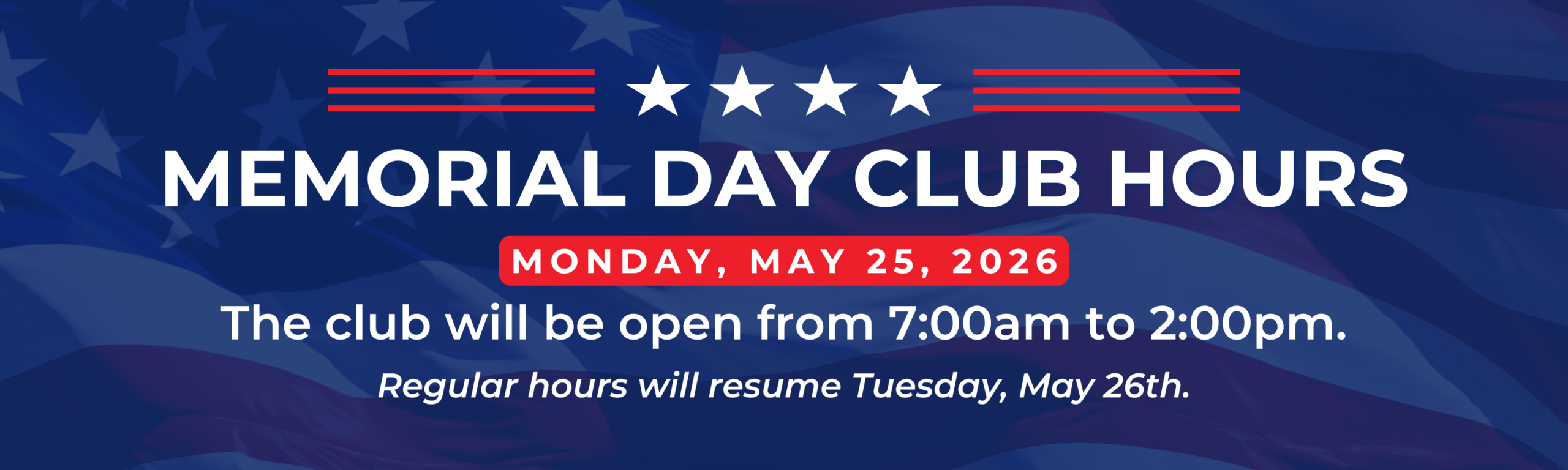 Wheaton Sport Center Memorial Day Hours May 25