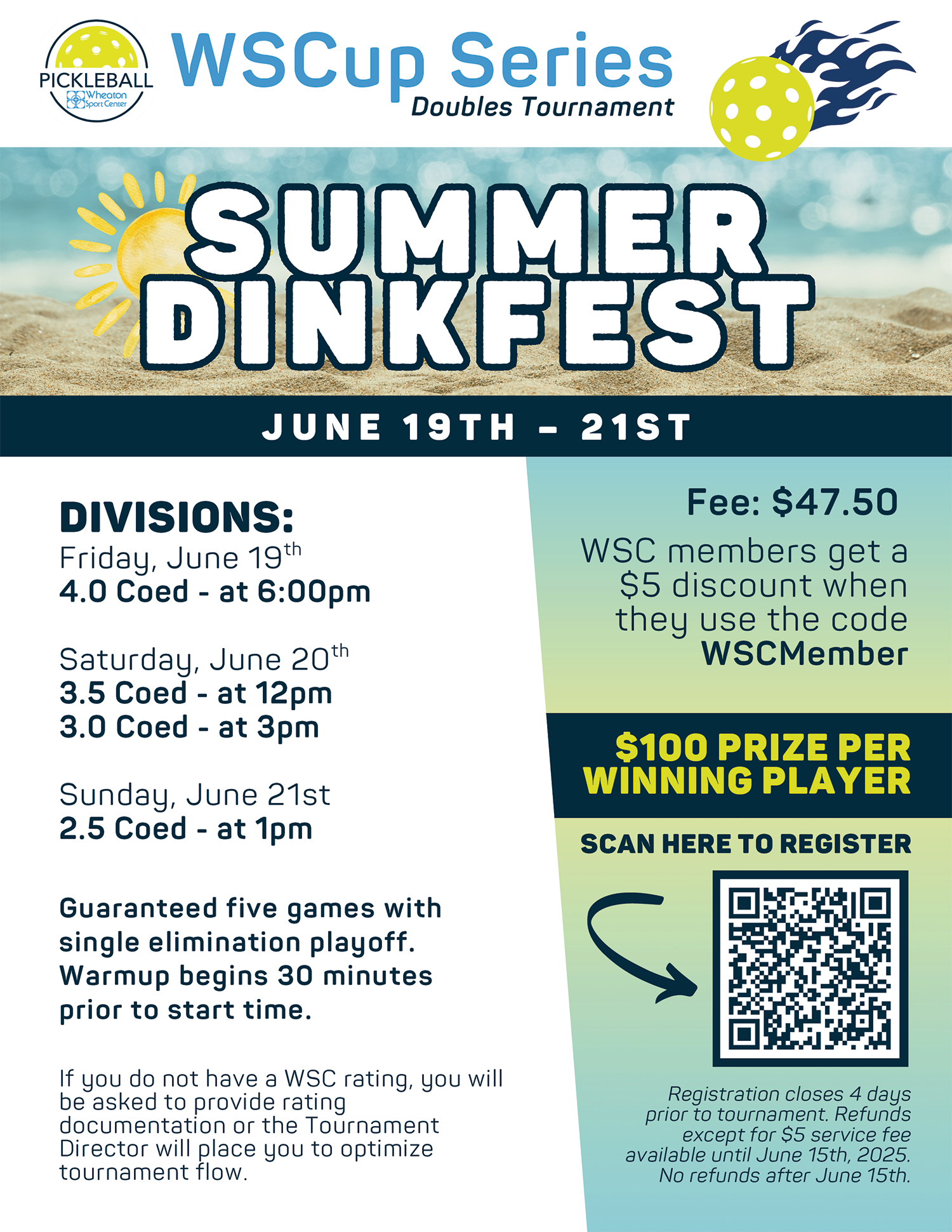 Wheaton Sport Center Pickleball Dinkfest