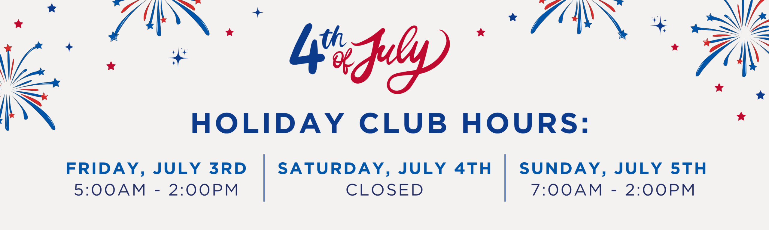 Wheaton Sport Center Club Hours 4th of July