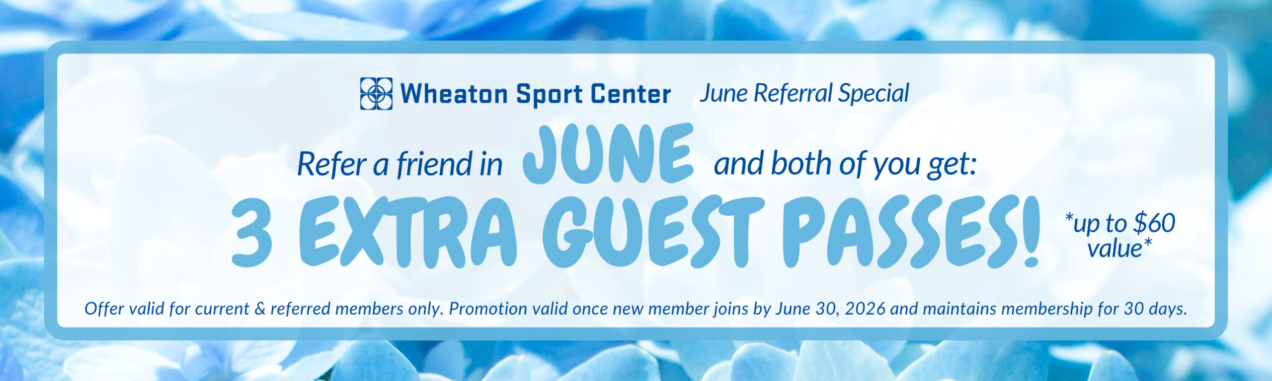 Wheaton Sport Center June Referral