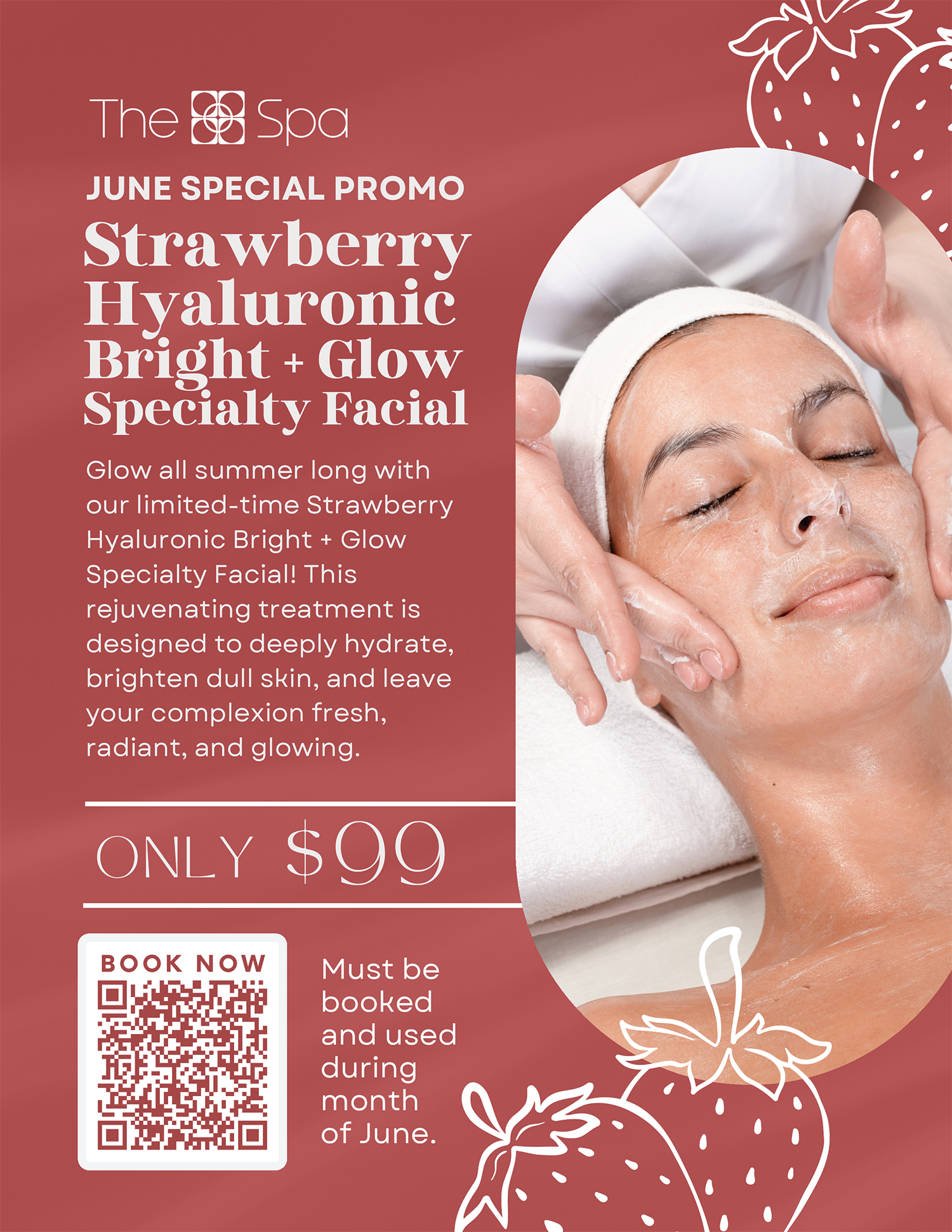Wheaton Sport Center Spa strawberry hyaluronic specialty facial june