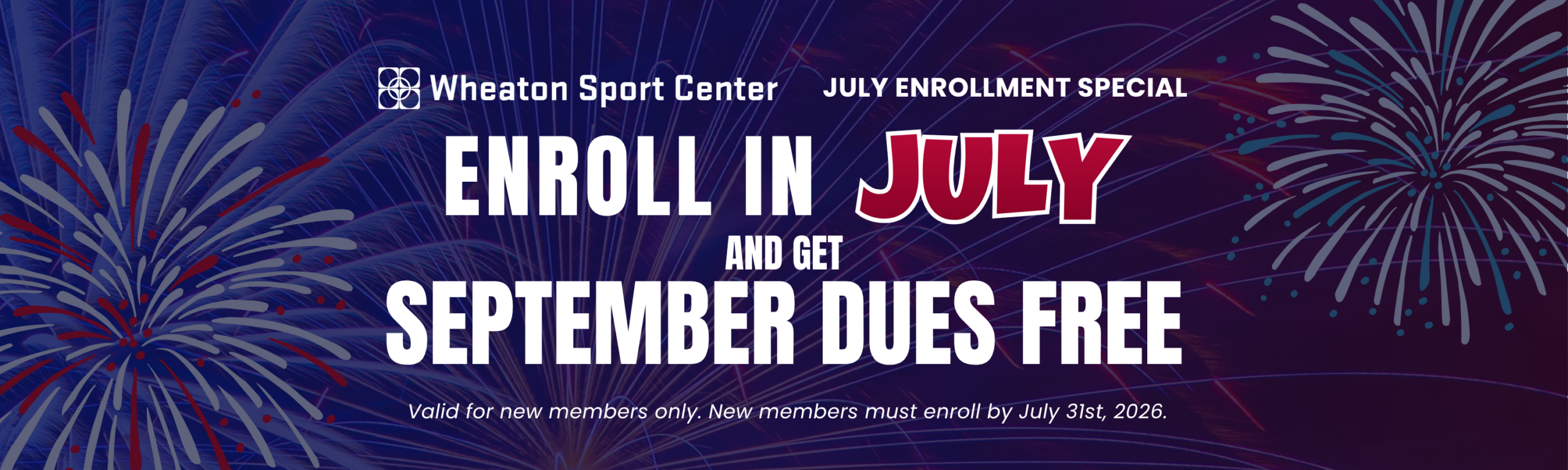 Wheaton Sport Center July Enrollment