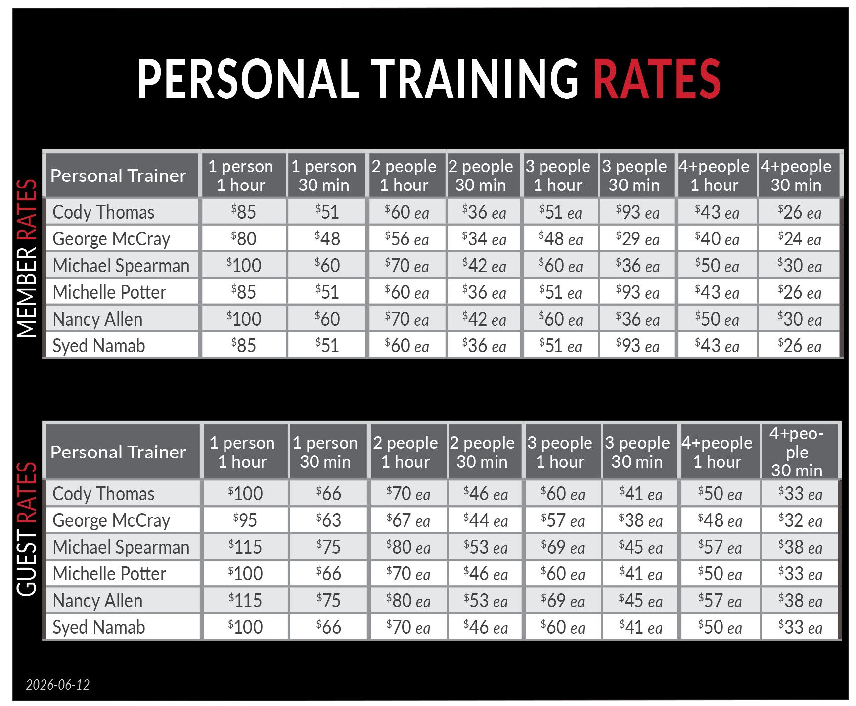 Wheaton Sport Center Personal Training Rate Card 6.12 width=