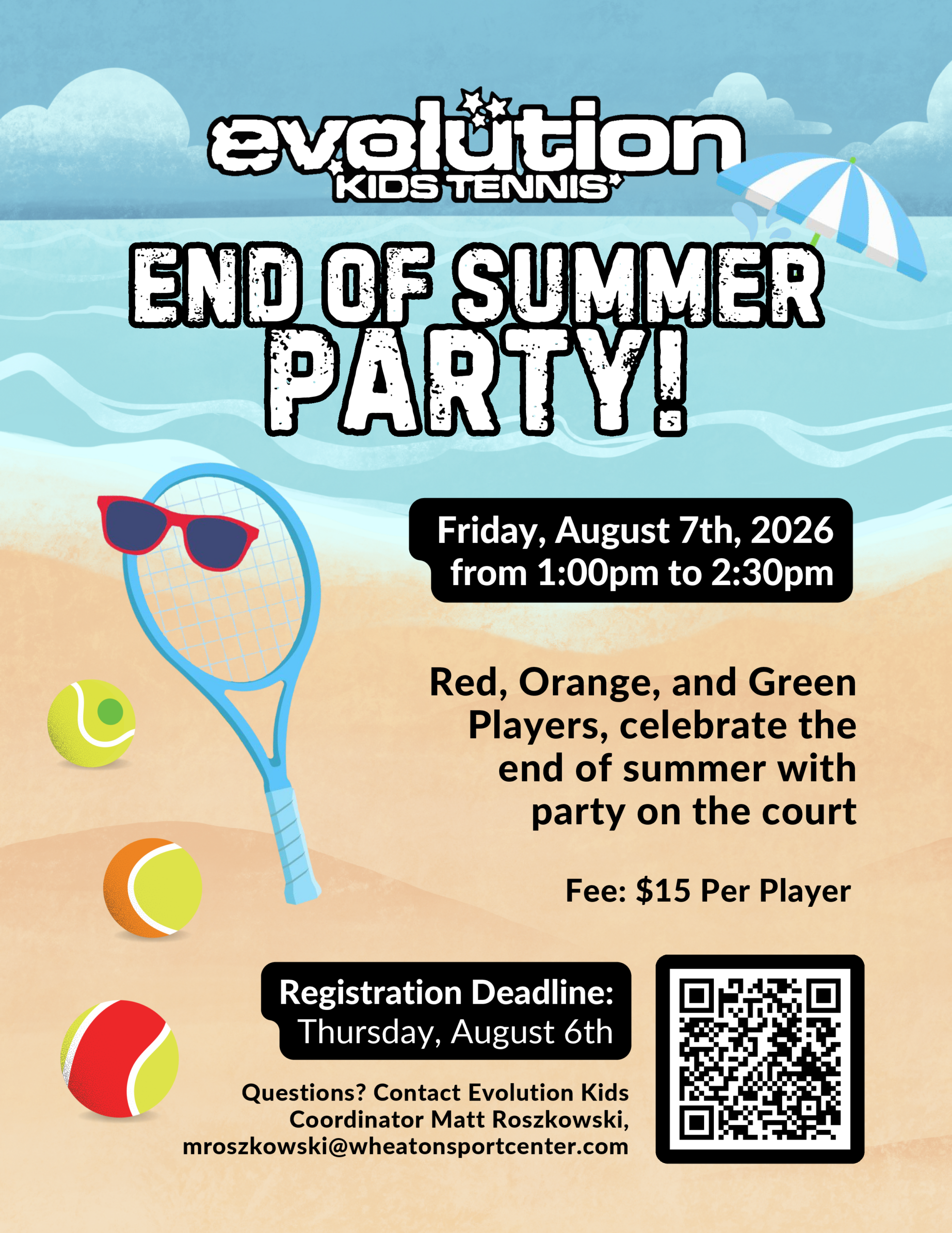 Wheaton Sport Center End of Summer Party 8.7.2026